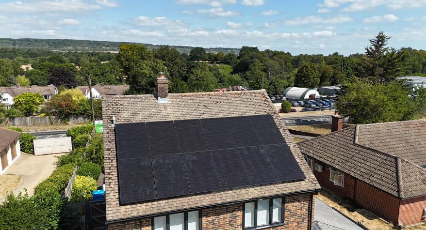 Solar Panels with Battery storage and a Zappi EV charger in Addington, Kent