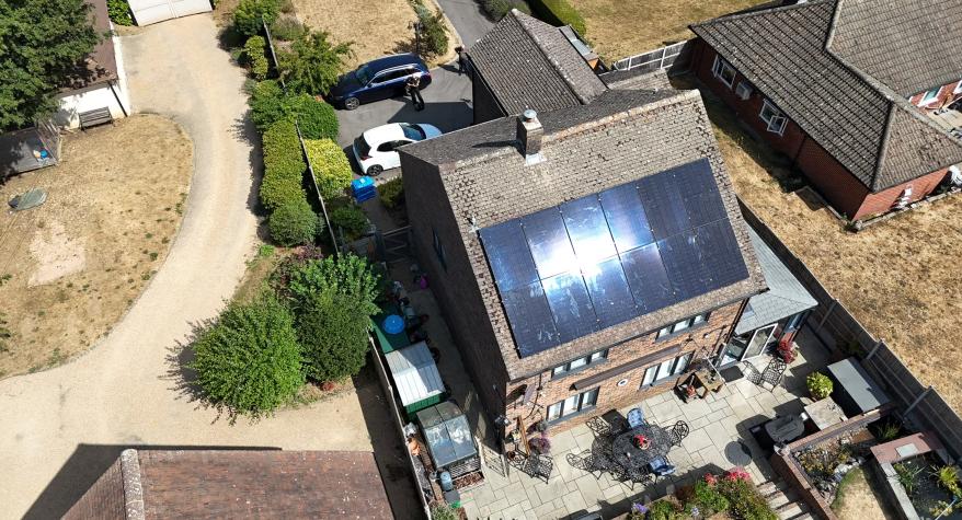 Solar Panels with Battery storage and a Zappi EV charger in Addington, Kent