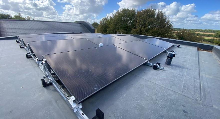 New Build Solar Panels in Charing, Kent