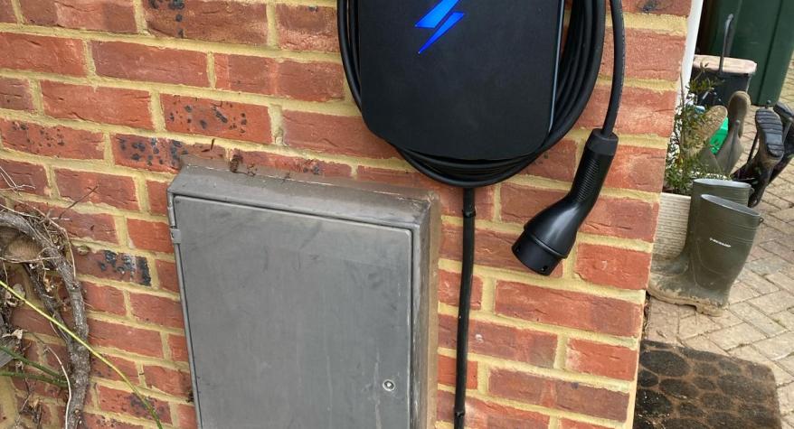Hypervolt EV Charging Point installed by PBA Electrical & Renewables Ltd Kent